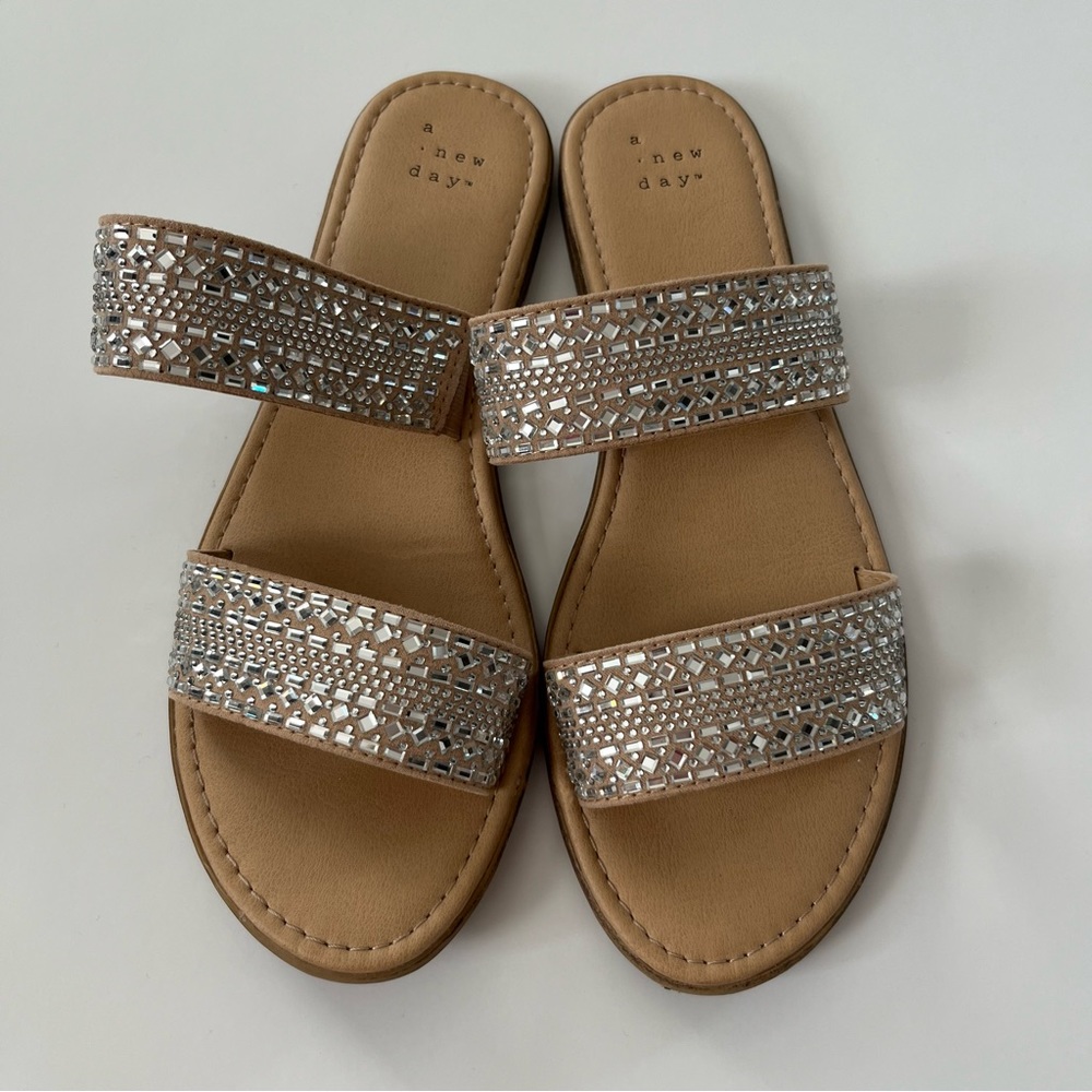 Women’s A New Day Jeweled Slides
